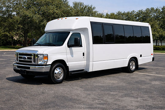 18-passenger minibus available for charter in Red Oak, TX